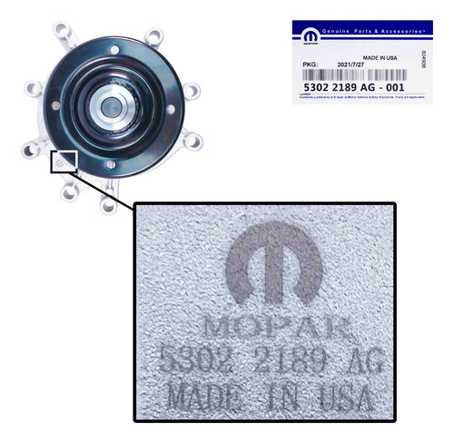 Bomba Agua Commander Dakota Ram 1500 Motores 3.7 4.7