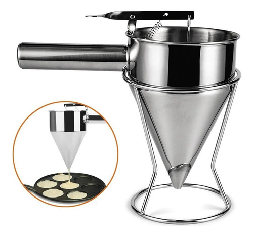 Dispensador De Masas Para Panqueques750ml Acero Inoxidable