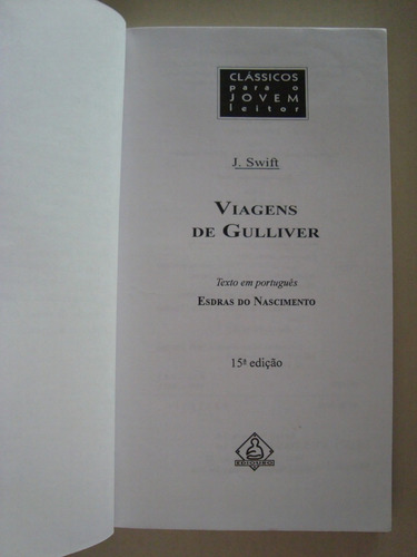 Viagens De Gulliver / Clássicos Para O Jovem Leitor / Jonathan Swift (Usado)