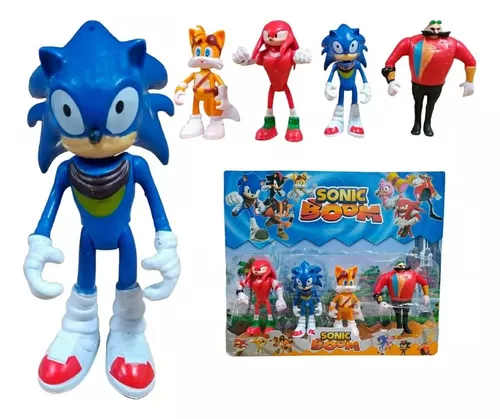 Kit Bonecos Sonic Boom Personagens Coleção Brinquedo Filme