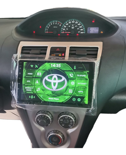 Autoestéreo Android 9' Toyota Yaris 2008-2013 4+64 Diamante