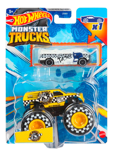 Hot Wheels Monster Trucks 1:64 + Auto Crushed Die-cast