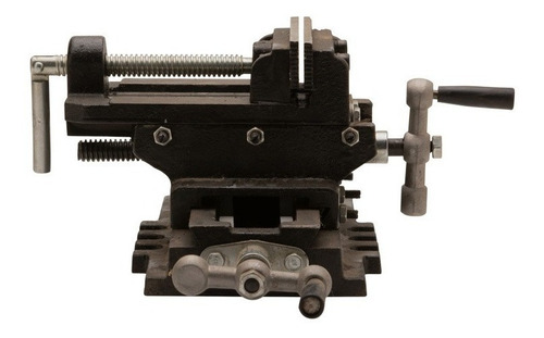 Morsa Plana En Cruz 100 Mm 4 Base Para Taladro De Banco Pro