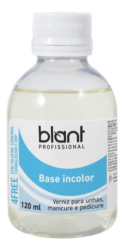 Base Incolor Profissional 4free 120ml Blant Rende Muito