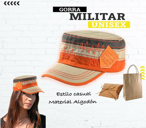 Imagen 1 de 5 de Gorras Tipo Militar Unisex