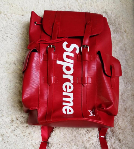 mochila supreme x louis vuitton