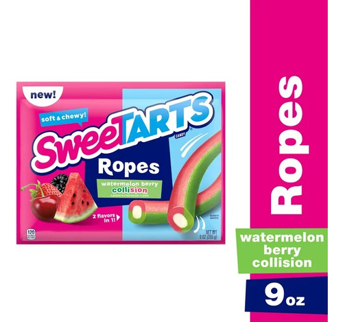 Sweetarts Soft & Chewy Ropes Sandia Berry 255g