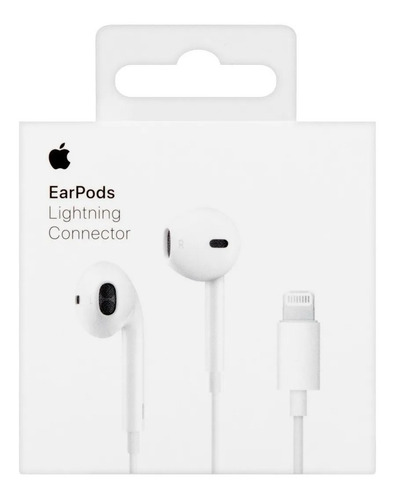 Fone De Ouvido C/ Conector Linghtning Original Apple Earpods