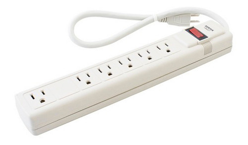 Multicontacto 125v 450j 6 Entradas Aterrizadas Surtek 136221