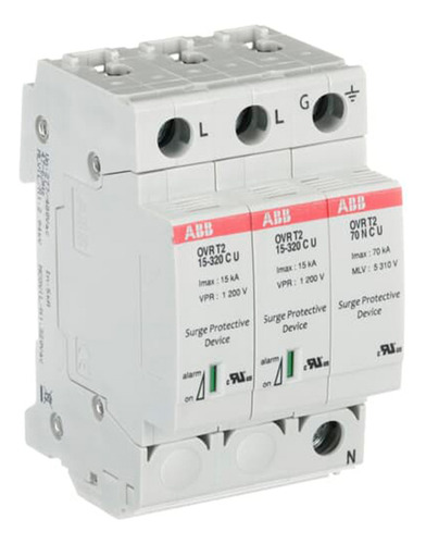 Interruptor Supresor De Voltaje Abb Ovr T2 2n 40-320 P Ts U