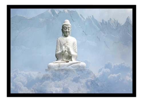 Quadro Decorativo Budismo Buda Chácras Ioga Meditação R05