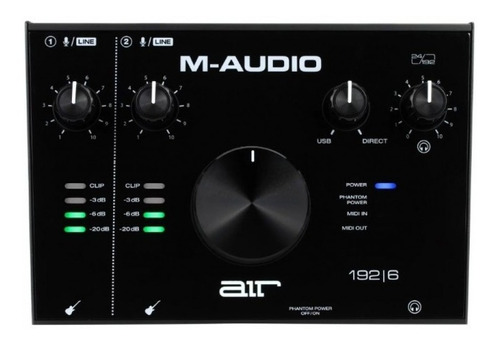 Interfaz De Audio Usb Midi M-audio Air 192 6 Placa De Sonido