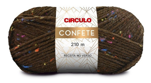 Lã Fio Confete Círculo 100g 210m - Crochê / Tricô Cor 7659 - Paineira