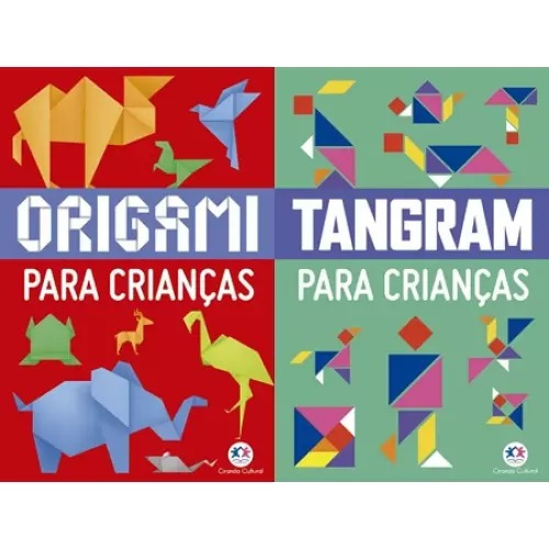 Origami E Tangram Para As Crianças - Kit Com 2 Livros