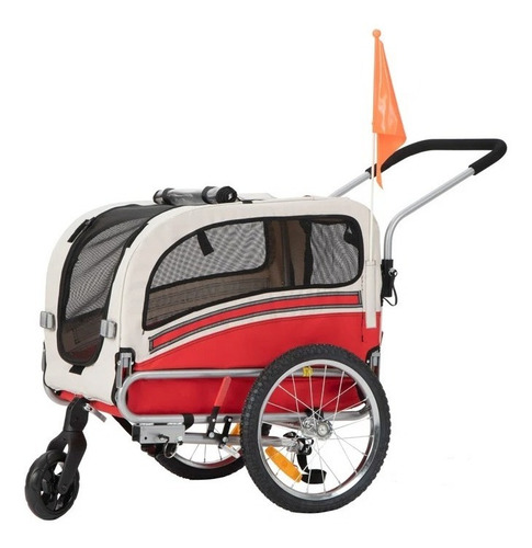Imagen 1 de 10 de Cochecito-remolque Para Llevar Mascotas En Bici Hasta 30kg
