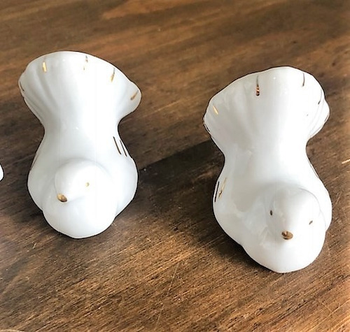 Kit 16 Pombinhas De Porcelana 5cm