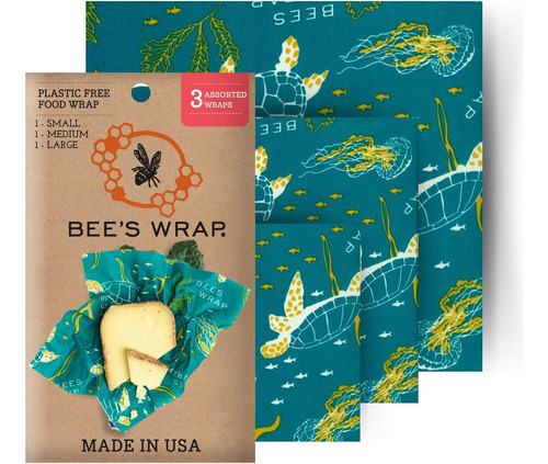 Bee's Wrap Envolturas Reutilizables De Cera De Abeja Fabrica