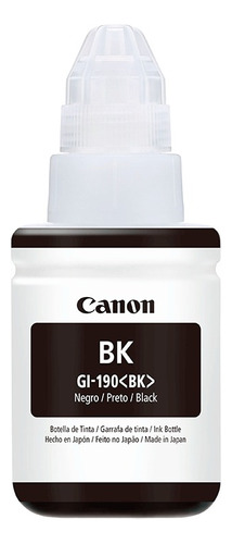 Botellas De Tinta Canon Gi-190 Color Negro 