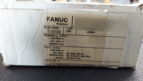 New Fanuc Eo-4696-120-001 2k Catalyst Manifold L@@k Bbz