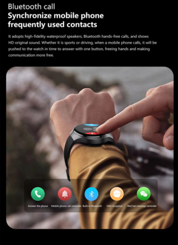 Smartwatch Watch 4 Para Hombre O Mujer Plata