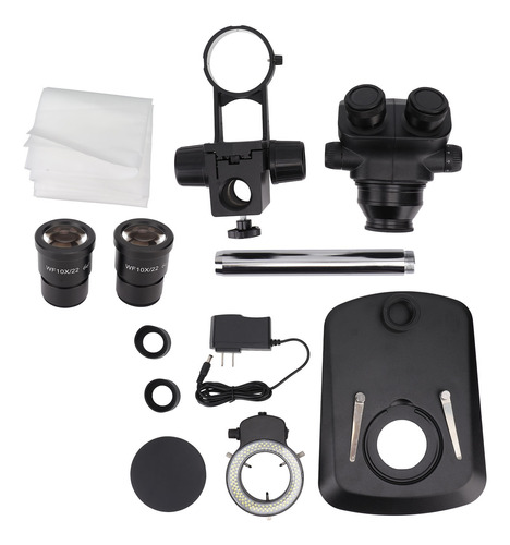 Kit De Microscopio Estereoscópico, Conjunto Binocular Negro,