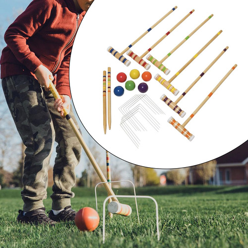Conjunto De Jogos De Croquet Para Gramado, Conjunto De
