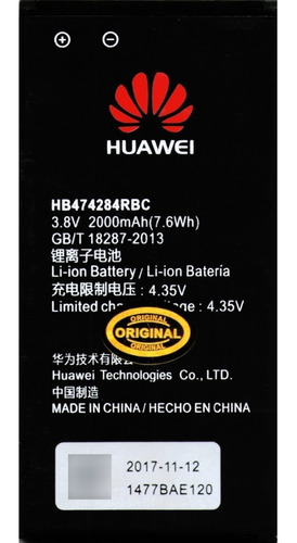 Bateria Pila Huawei Y5 Y550 Y625 Y635 C8816 Hb474284rbc