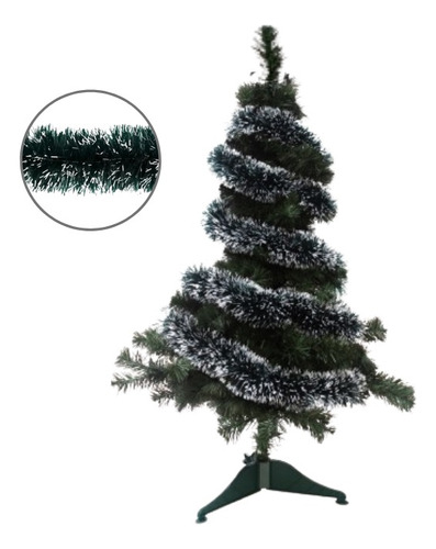 Arbol Navidad 1.20mts Canadian Spruce 2 Guirnaldas De Regalo