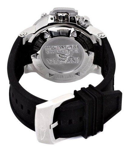 Relógio Masculino Original Esportivo Prata Preto Grande Nf