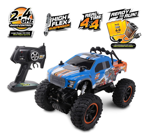 Nkok Mean Machine 4x4 Offroad Rock Crawler 2.4ghz Escala 1/1