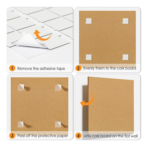 Baldosas De Corcho De 12 X 12 Pulgadas, Paquete De 6 Tablas