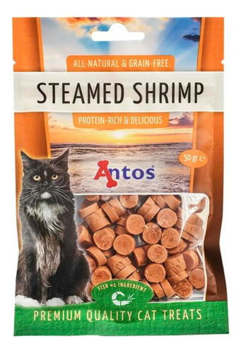 Antos Cat Treats Sachet Camarón Al Vapor 50 Gr.