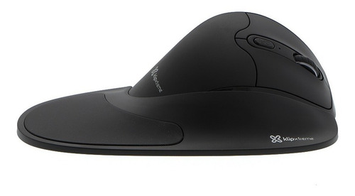 Mouse sem fio Ergonom Semi Vert com teclado colorido preto Klipxtreme Kmw-750