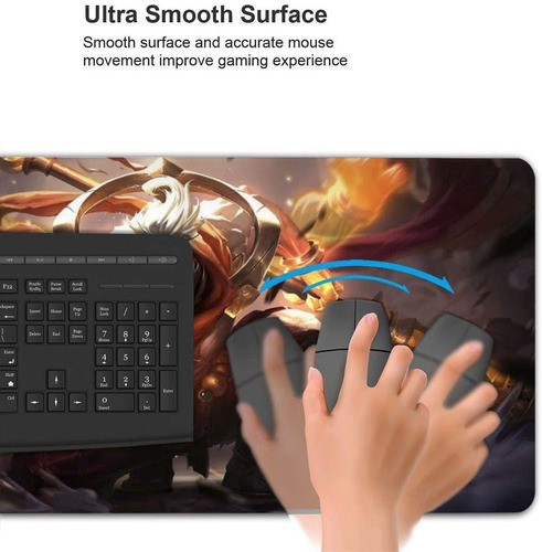 Desk Pad Dibujo God Staff Jax 30 Cm X 60 Cm