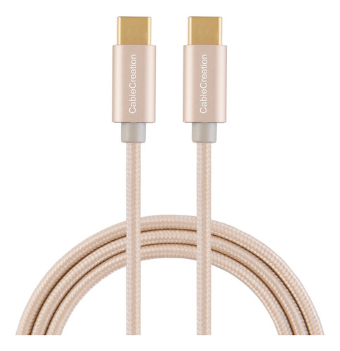 1 Cable Trenzado Usb-c A Usb-c 3mt Cablecreation -4c41