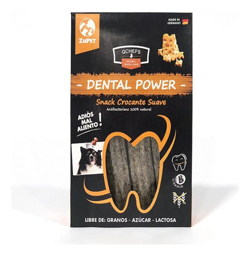 Limpiador Dental Snack Crocante Suave Perro Qchefs 75 Grs