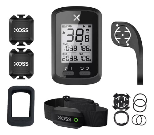 Ciclocomputador Gps Xoss G Plus , Full Accesorios, Ant+