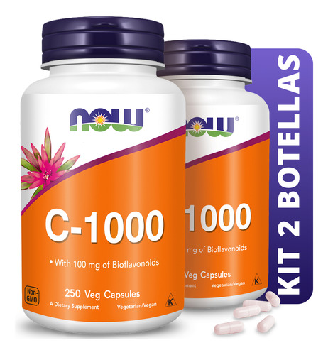 Kit 2 Vitamina C | Bioflavonoides | 250