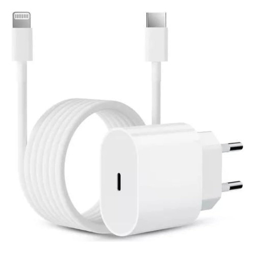Cable + Source, 25 W, compatible con modelos de iPhone hasta 14 Pro Max, color blanco