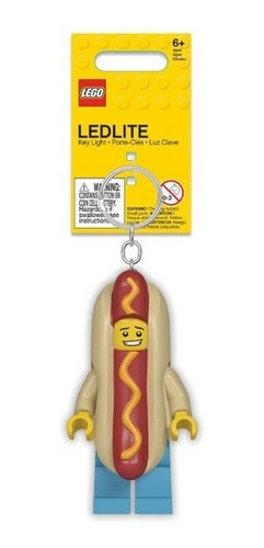 Llavero Con Luz Hot Dog Lego