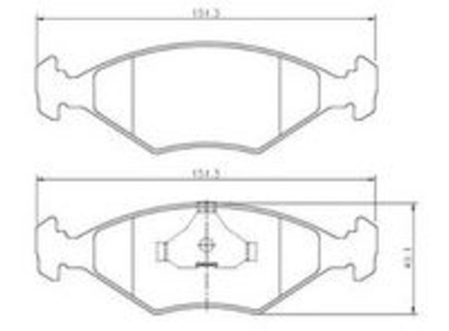 Pastilla Freno Fiat Palio 01-09 