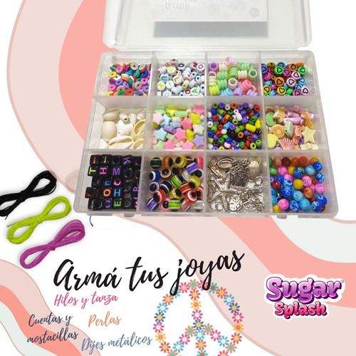 Imagen 2 de 9 de Kit Arma Tus Joyas Pulseras Collares Bijou Diseño Hippie