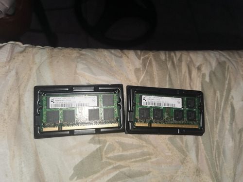 2 Memorias Ram 1gb 2x1gb 2gb Pc2-5300s Laptop