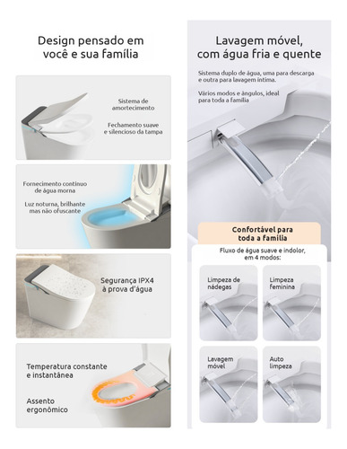 Bacia Sanitária Smart De Luxo Vaso Sanitário Inteligente
