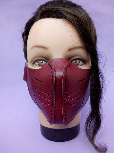 Cubrebocas Gothic Steampunk Leathermask Tipo Motociclista