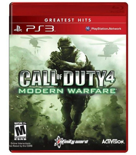 Call Of Duty Modern Warfare 4 Ps3 Usado Midia Fisica