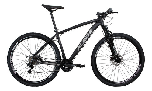 Bicicleta Aro 29 Ksw 24v - Cambios Index - Freio Hidraulico Cor Preto/prata Tamanho Do Quadro 19