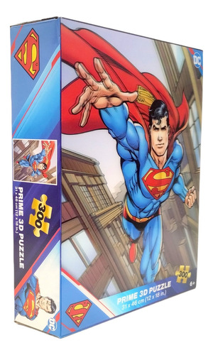 Puzzle Rompecabezas 3d Superman Volando 300 Piezas