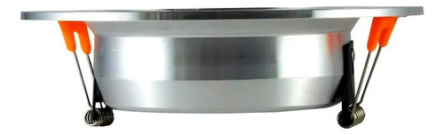 Empotrado Led Satinado 9w 3 En 1 Plafon O Bote De 8cm Color Marco Satinado, 3 En 1 (luz Fria, Neutra Y Calida)