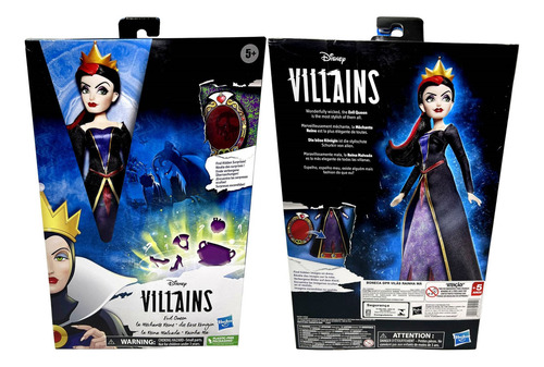 Boneca Colecionável Vilã Rainha Má Com Acessórios - Personagem Bruxa Do Filme Desenho História Infantil Branca De Neve E Os Sete Anões Disney - Hasbro Brinquedos